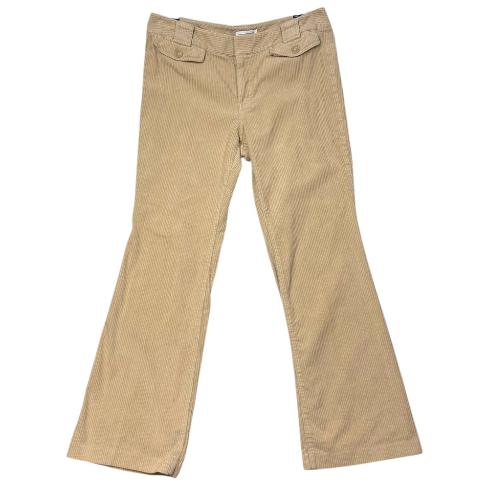 VTG Banana Republic 16L Corduroy Pants Tan Y2K Flare Wide Leg Long Academia - Picture 1 of 7